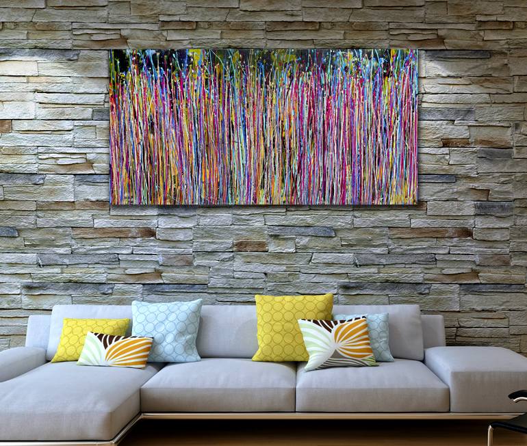 Original Abstract Expressionism Abstract Painting by Nestor Toro