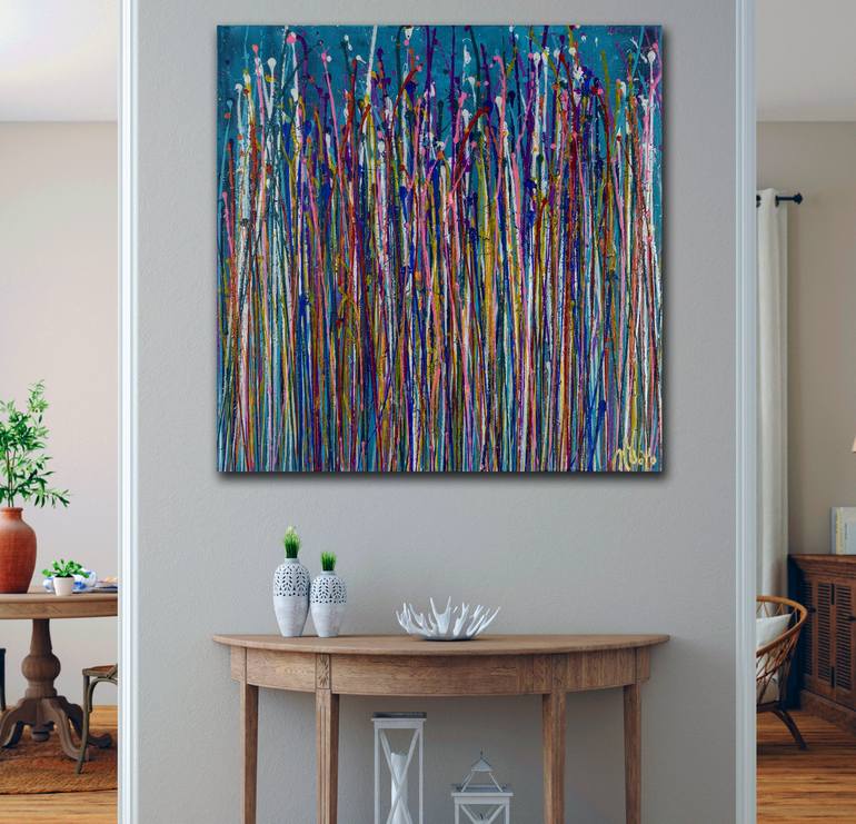 Original Abstract Painting by Nestor Toro