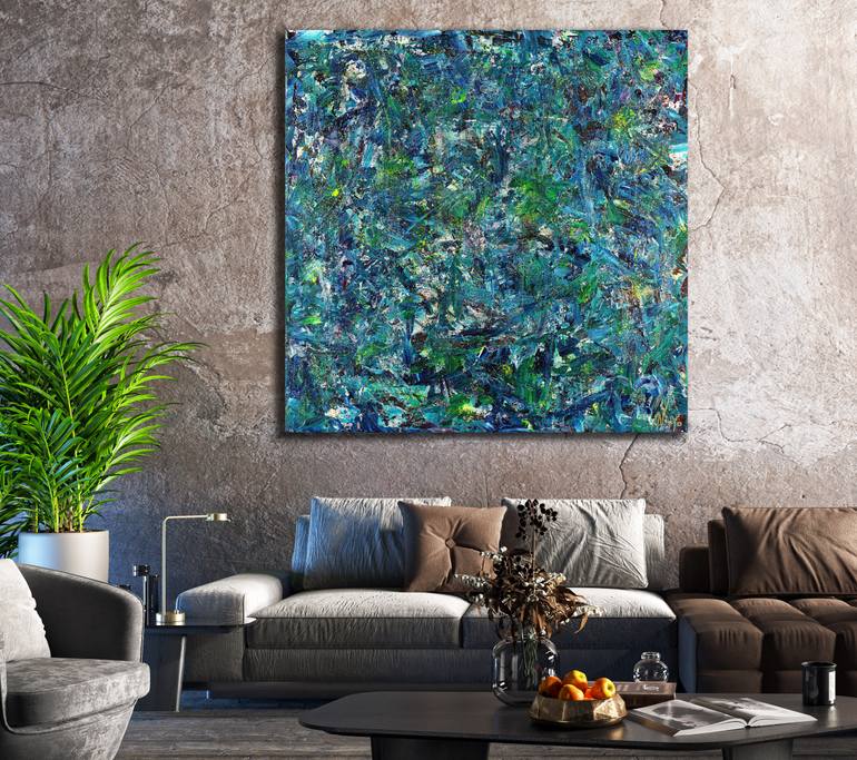 Original Abstract Nature Painting by Nestor Toro