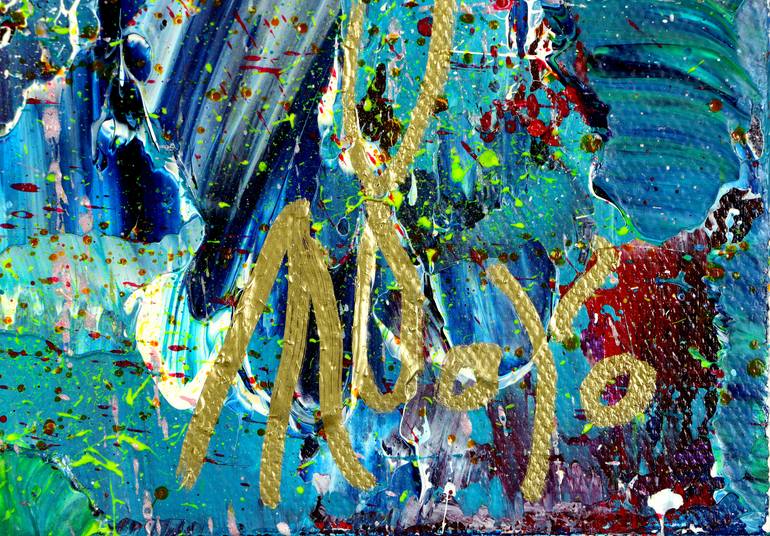 Original Abstract Nature Painting by Nestor Toro