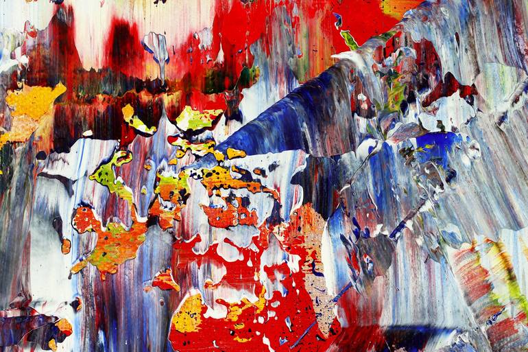 Original Abstract Expressionism Travel Painting by Nestor Toro