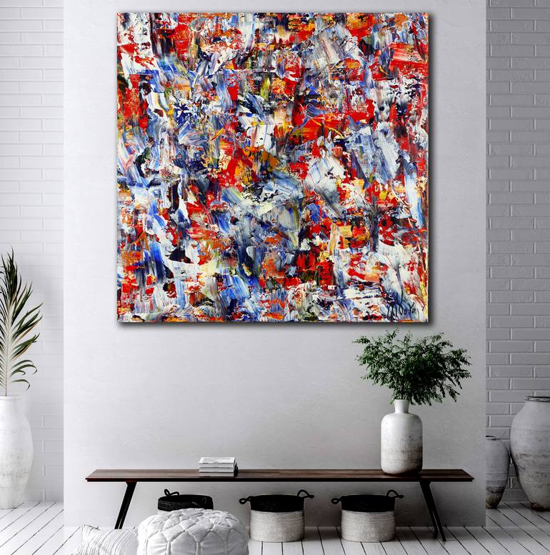 Original Abstract Travel Painting by Nestor Toro