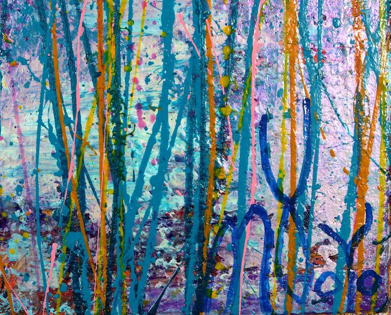 Original Abstract Travel Painting by Nestor Toro