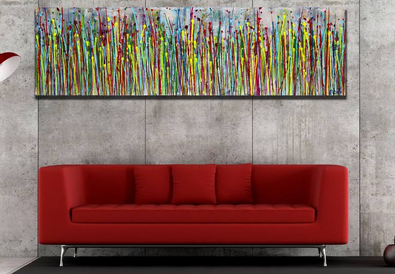 Original Abstract Expressionism Abstract Painting by Nestor Toro