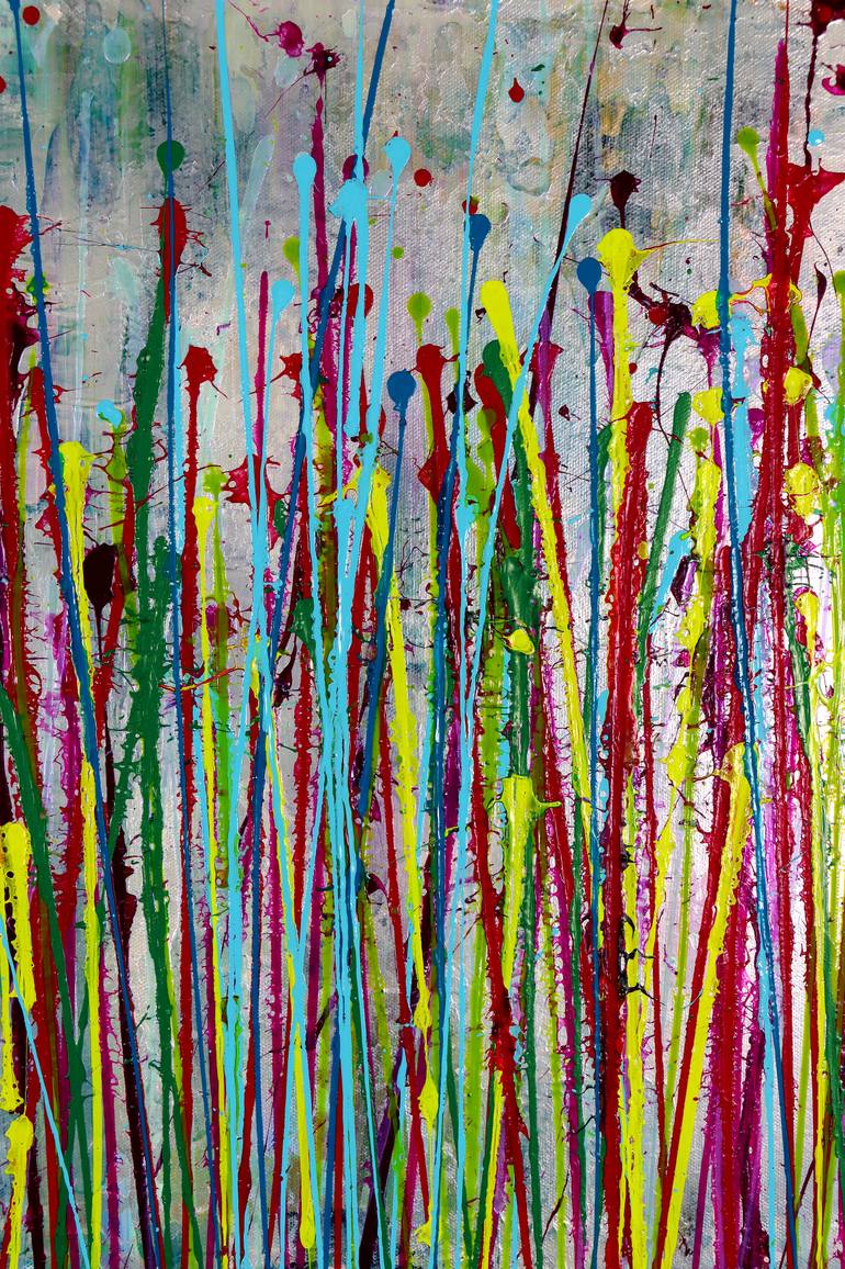 Original Abstract Expressionism Abstract Painting by Nestor Toro