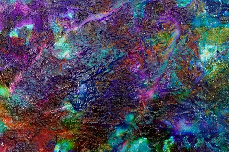 Original Abstract Seascape Painting by Nestor Toro