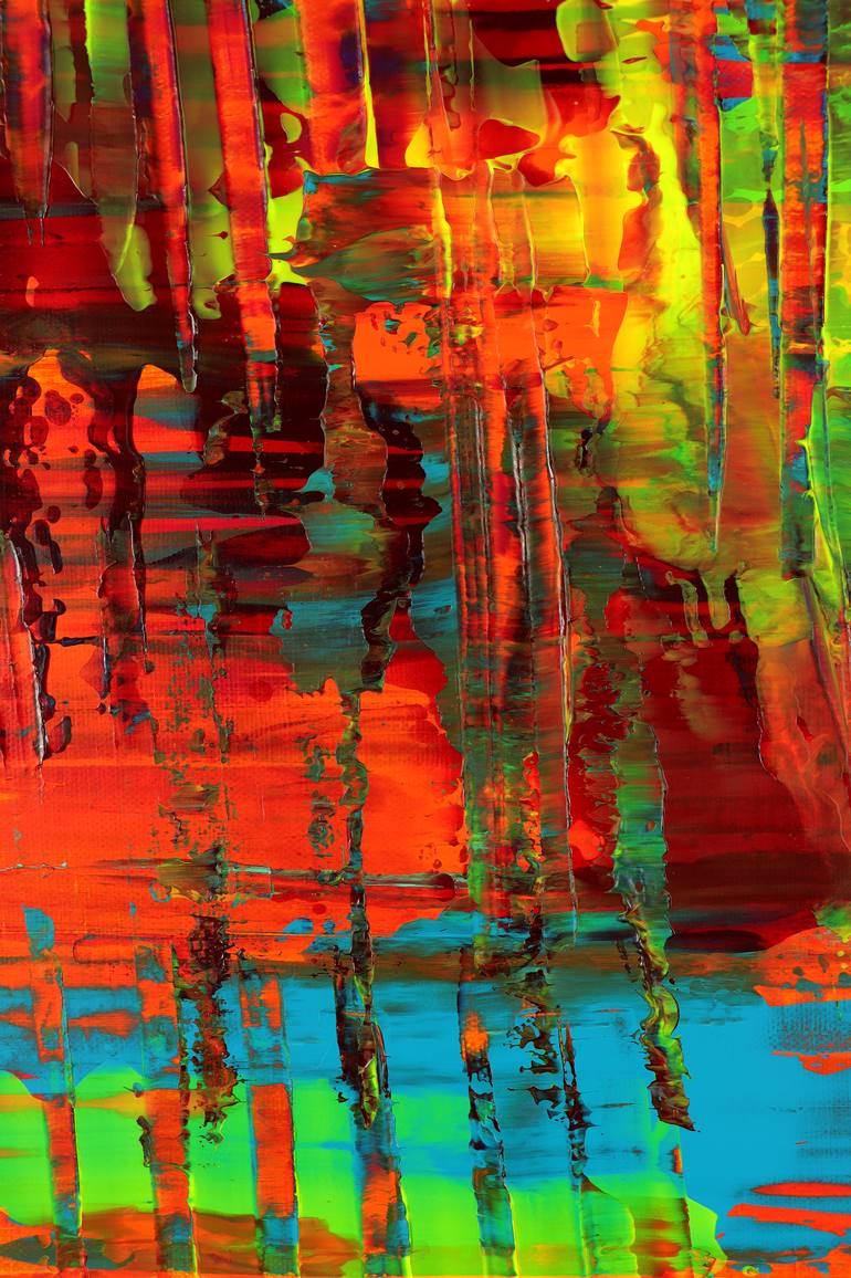 Original Abstract Expressionism Abstract Painting by Nestor Toro