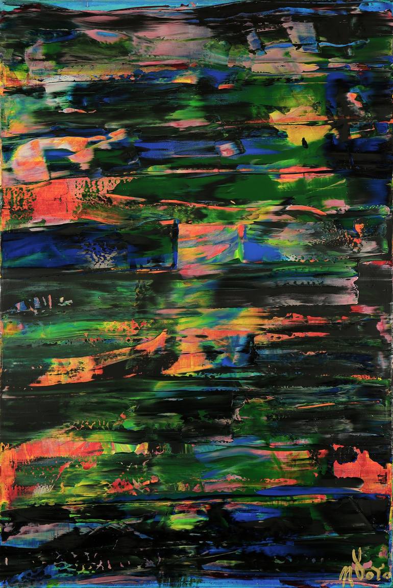 Some nights are better (than others) Original Painting by nestor toro