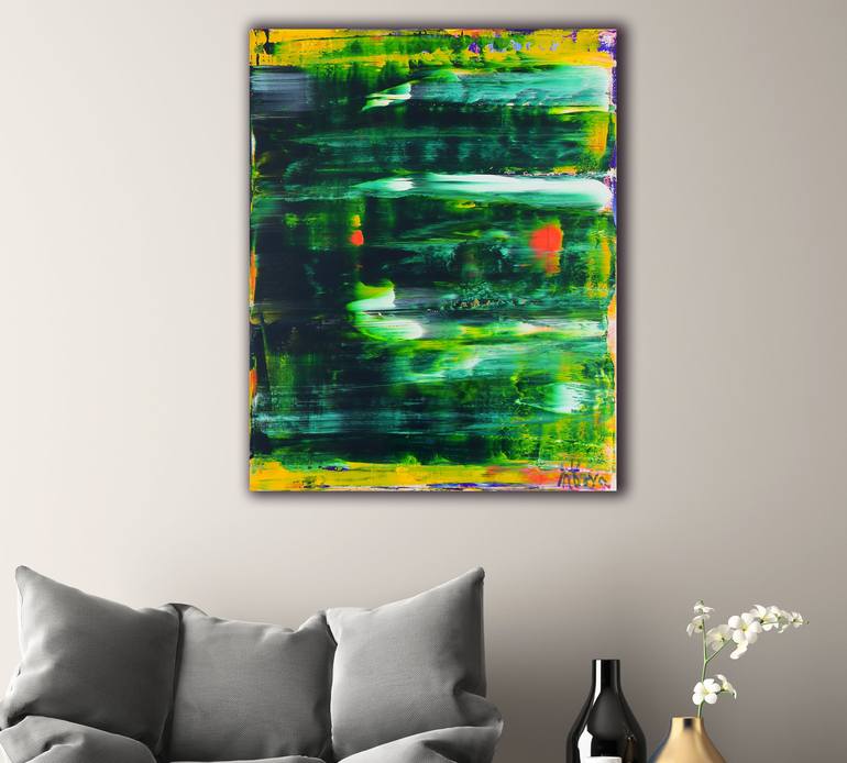 Original Abstract Expressionism Abstract Painting by Nestor Toro