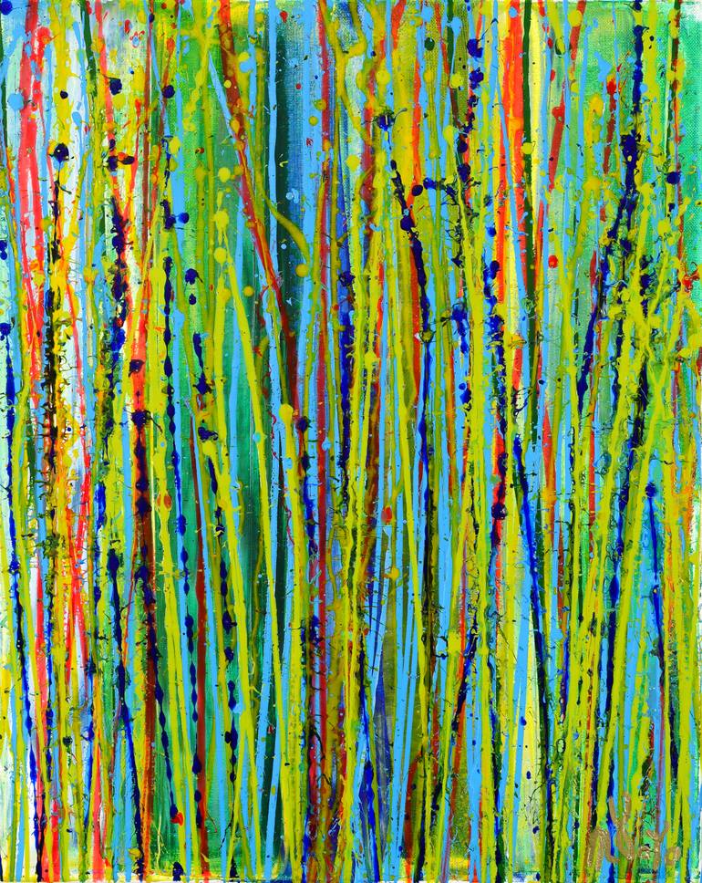 Original Abstract Expressionism Abstract Painting by Nestor Toro