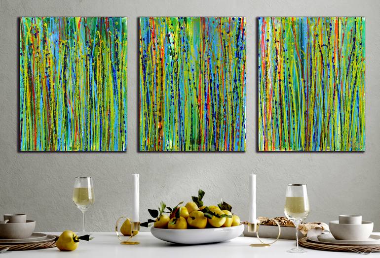 Original Abstract Expressionism Abstract Painting by Nestor Toro