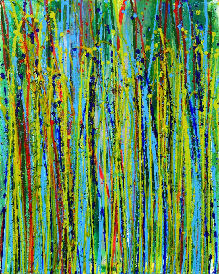 Original Abstract Expressionism Abstract Painting by Nestor Toro