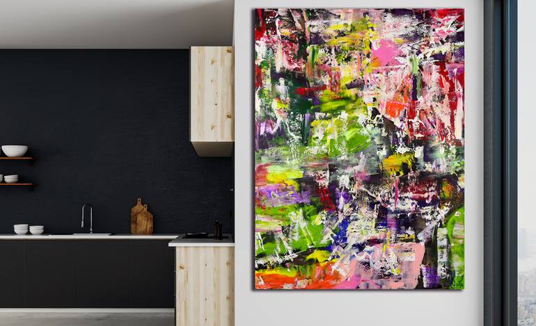 Original Abstract Expressionism Abstract Painting by Nestor Toro