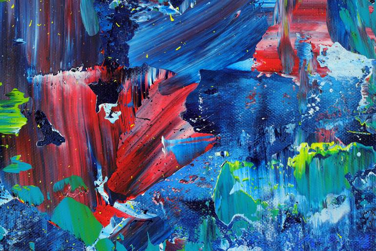 Original Abstract Expressionism Abstract Painting by Nestor Toro
