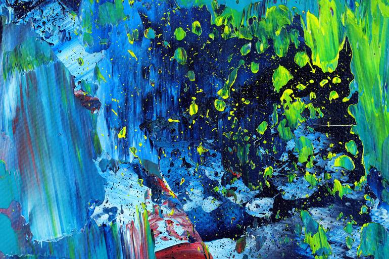 Original Abstract Expressionism Abstract Painting by Nestor Toro