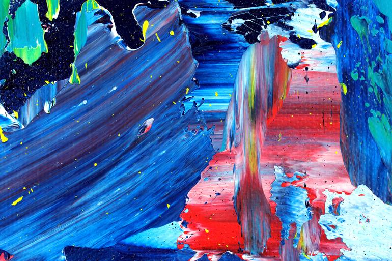Original Abstract Expressionism Abstract Painting by Nestor Toro