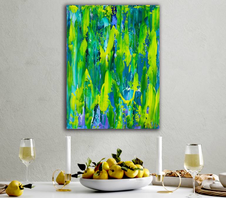 Original Abstract Expressionism Abstract Painting by Nestor Toro