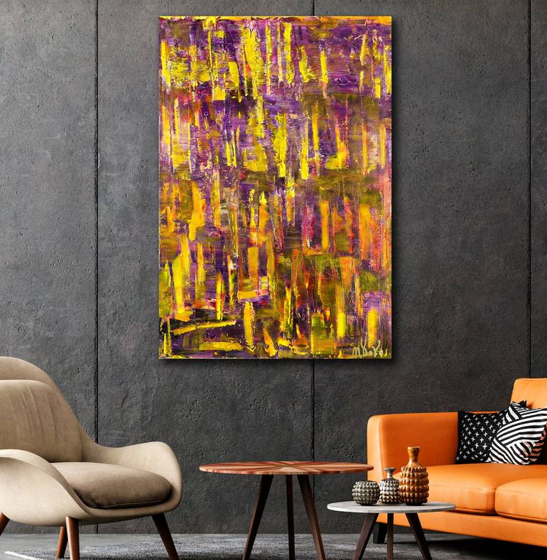 Original Abstract Expressionism Abstract Painting by Nestor Toro