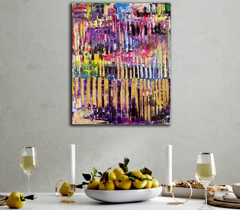 Original Abstract Expressionism Abstract Painting by Nestor Toro