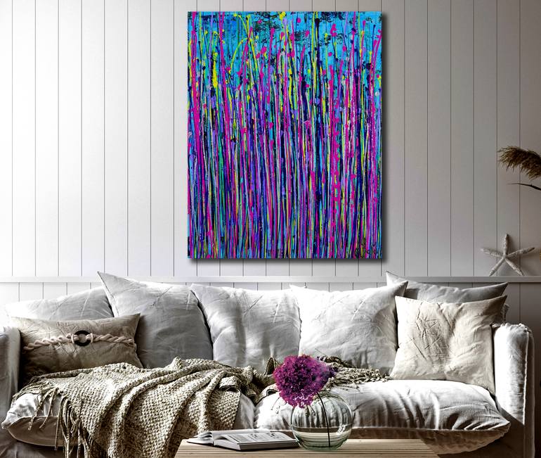 Original Abstract Expressionism Abstract Painting by Nestor Toro