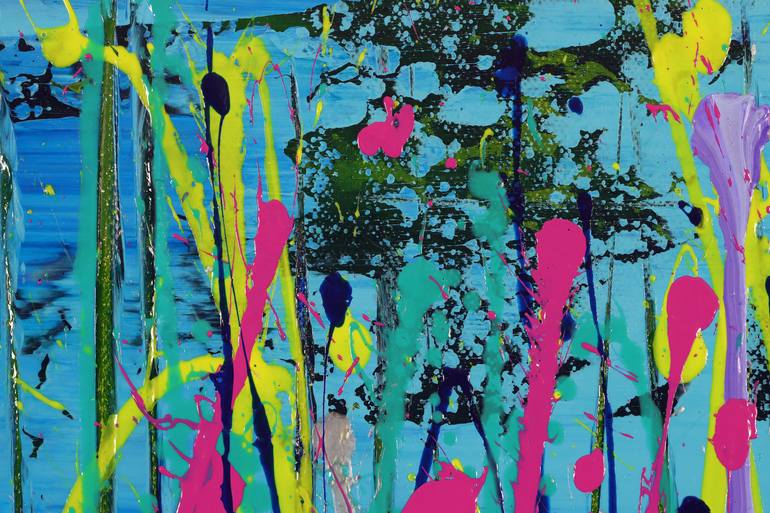 Original Abstract Expressionism Abstract Painting by Nestor Toro