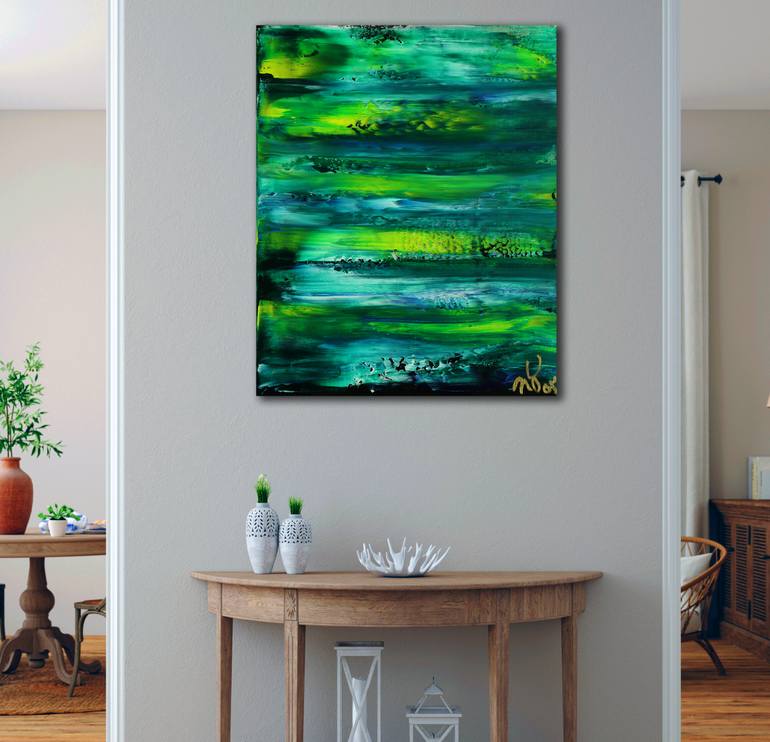 Original Abstract Expressionism Abstract Painting by Nestor Toro
