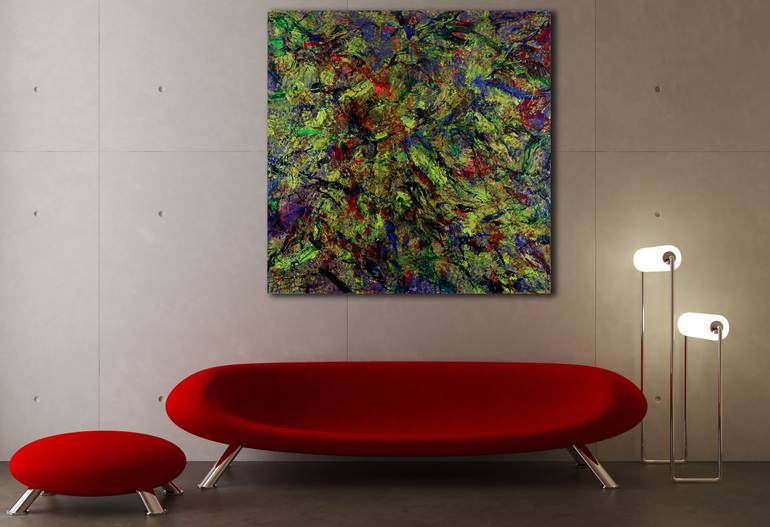 Original Abstract Expressionism Abstract Painting by Nestor Toro