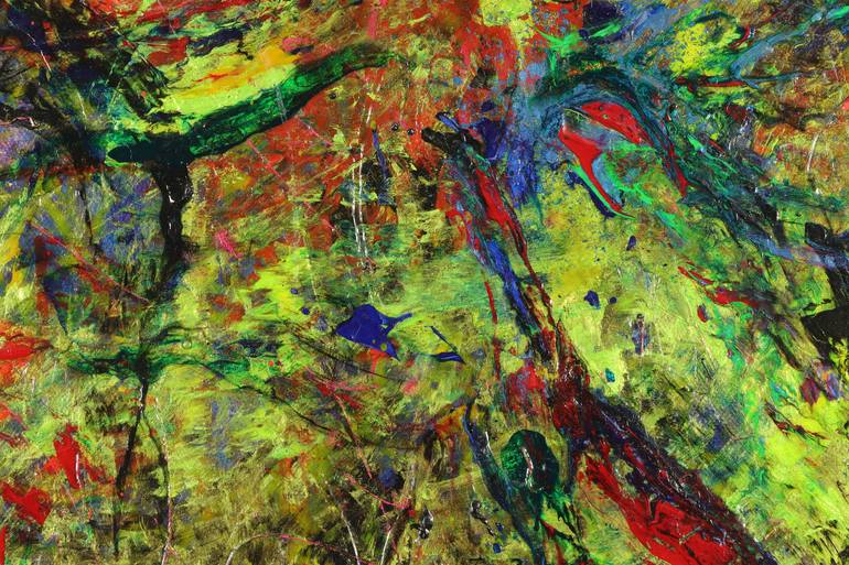 Original Abstract Expressionism Abstract Painting by Nestor Toro