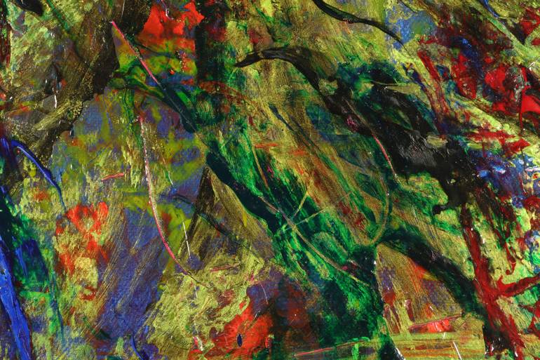 Original Abstract Expressionism Abstract Painting by Nestor Toro