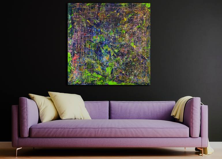 Original Abstract Nature Painting by Nestor Toro