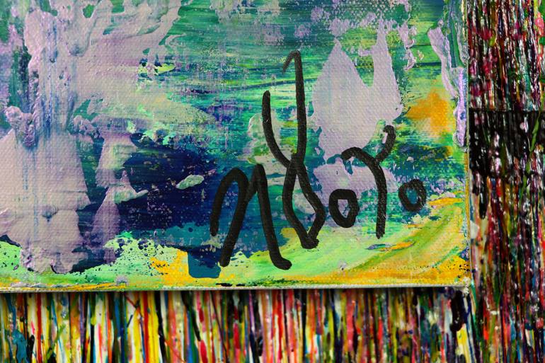 Original Abstract Expressionism Abstract Painting by Nestor Toro