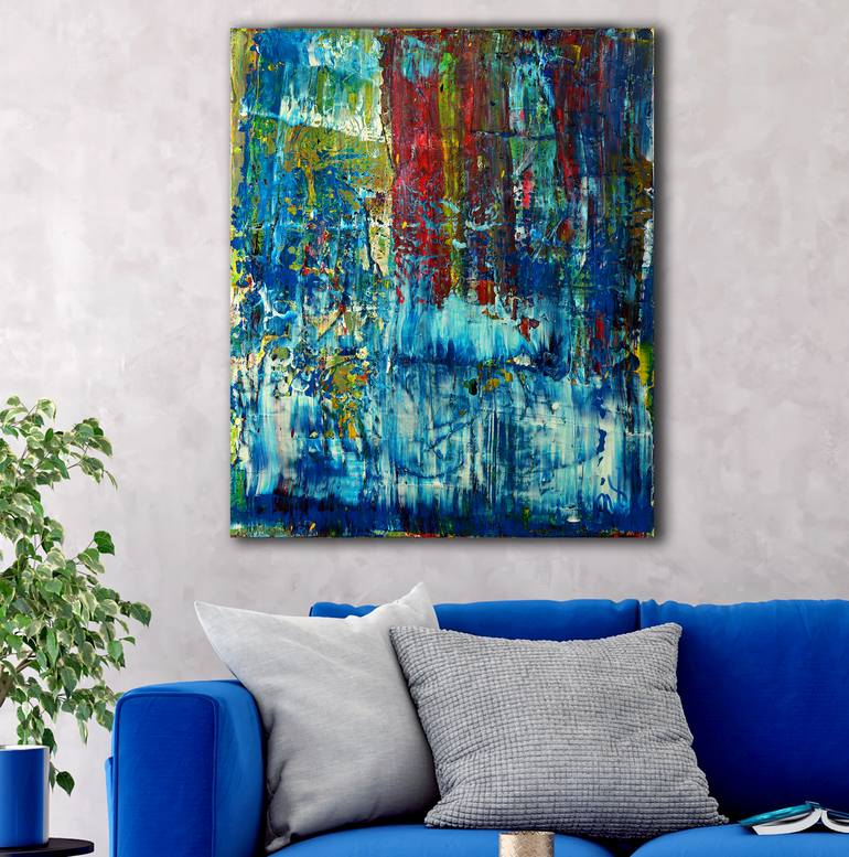 Original Abstract Expressionism Abstract Painting by Nestor Toro