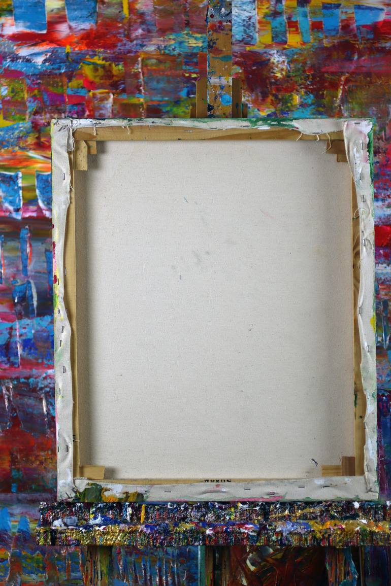 Original Abstract Expressionism Abstract Painting by Nestor Toro