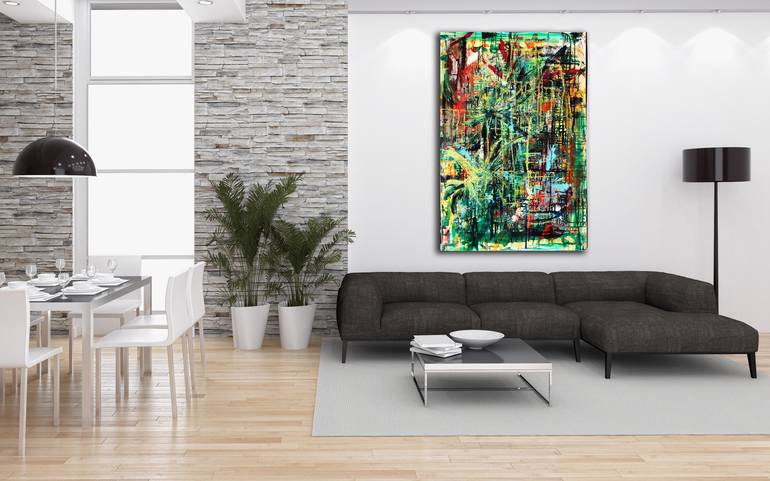 Original Abstract Nature Painting by Nestor Toro