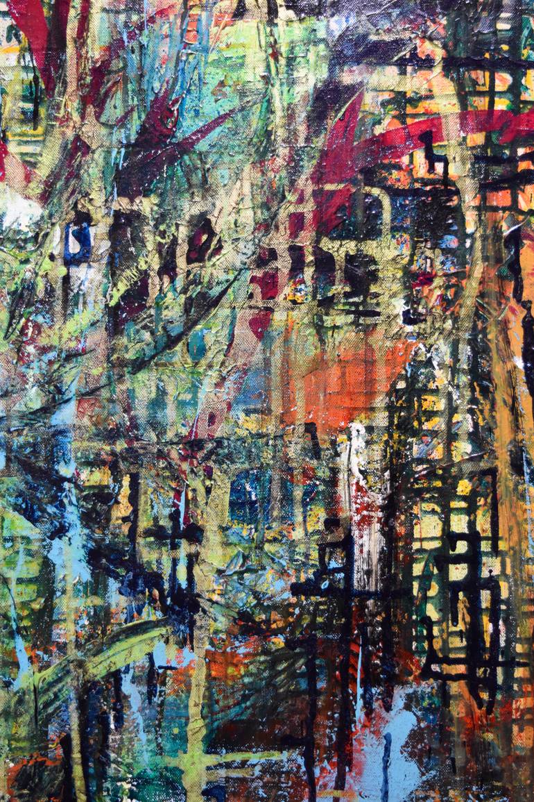 Original Abstract Nature Painting by Nestor Toro