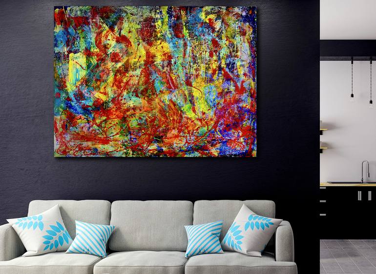 Original Expressionism Abstract Painting by Nestor Toro