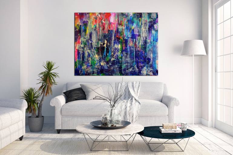 Original Abstract Expressionism Abstract Painting by Nestor Toro