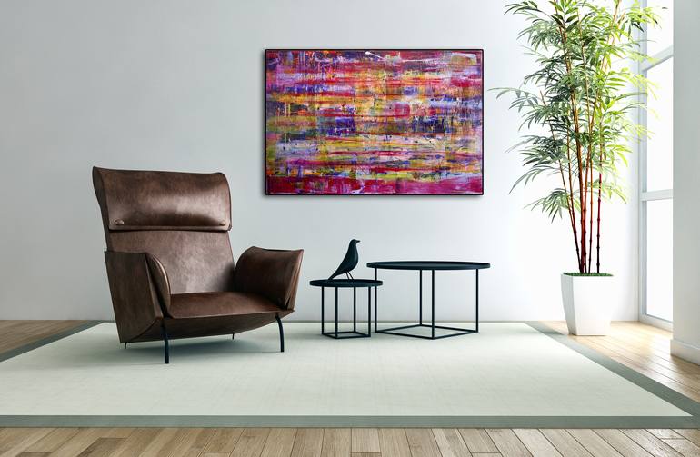 Original Fine Art Abstract Painting by Nestor Toro