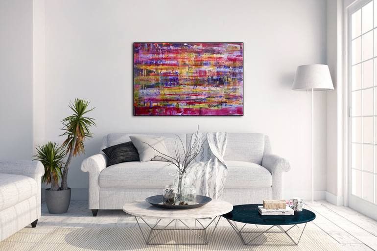 Original Fine Art Abstract Painting by Nestor Toro