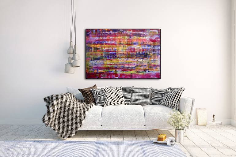 Original Fine Art Abstract Painting by Nestor Toro