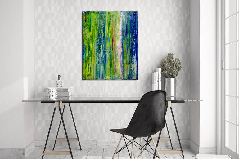 Original Abstract Expressionism Abstract Painting by Nestor Toro