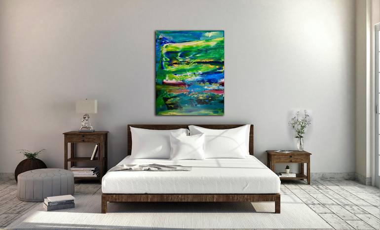 Original Abstract Landscape Painting by Nestor Toro