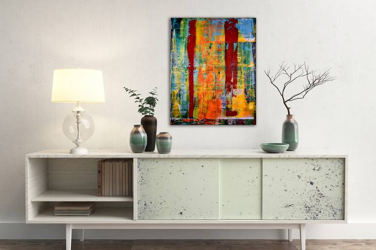 Original Fine Art Abstract Painting by Nestor Toro