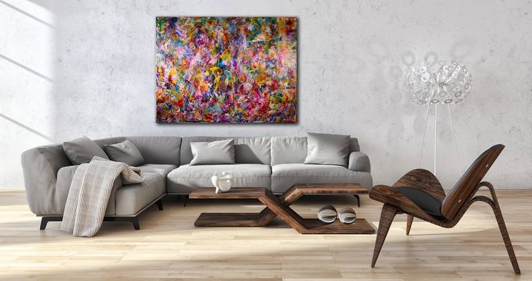 Original Expressionism Abstract Painting by Nestor Toro