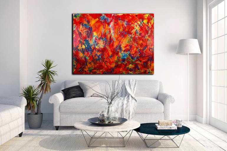 Original Fine Art Abstract Painting by Nestor Toro