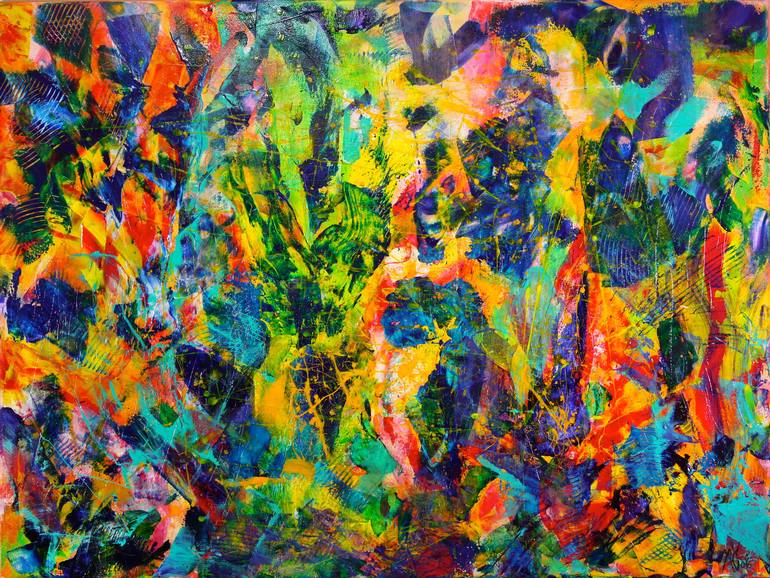 Print of Modern Abstract Paintings by Nestor Toro