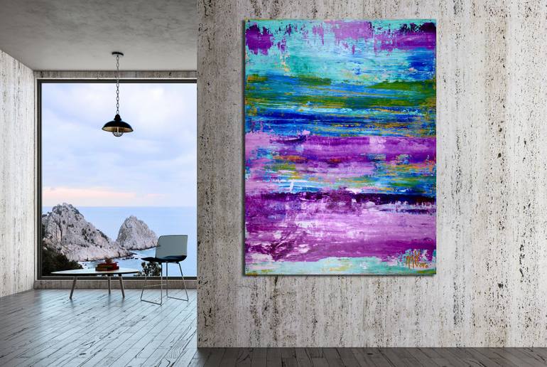 Original Abstract Expressionism Abstract Painting by Nestor Toro