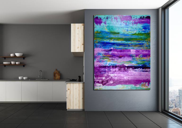 Original Abstract Expressionism Abstract Painting by Nestor Toro