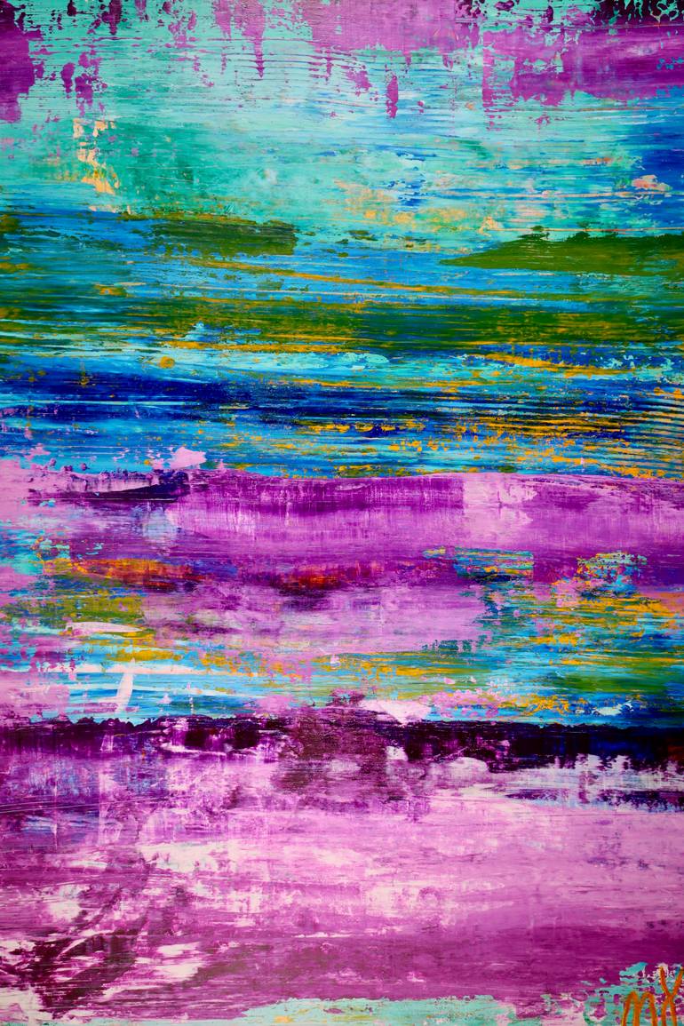 Original Abstract Expressionism Abstract Painting by Nestor Toro