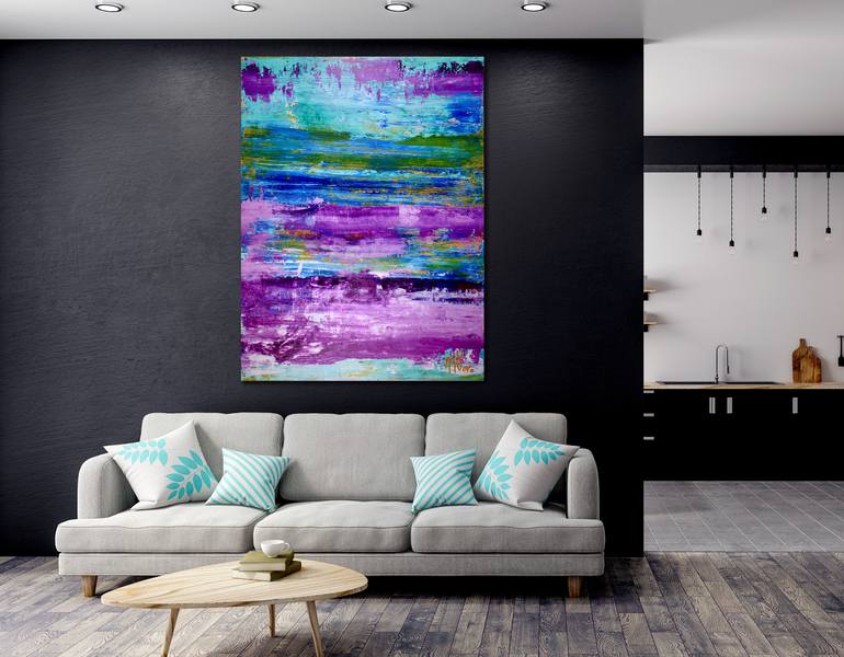 Original Abstract Expressionism Abstract Painting by Nestor Toro